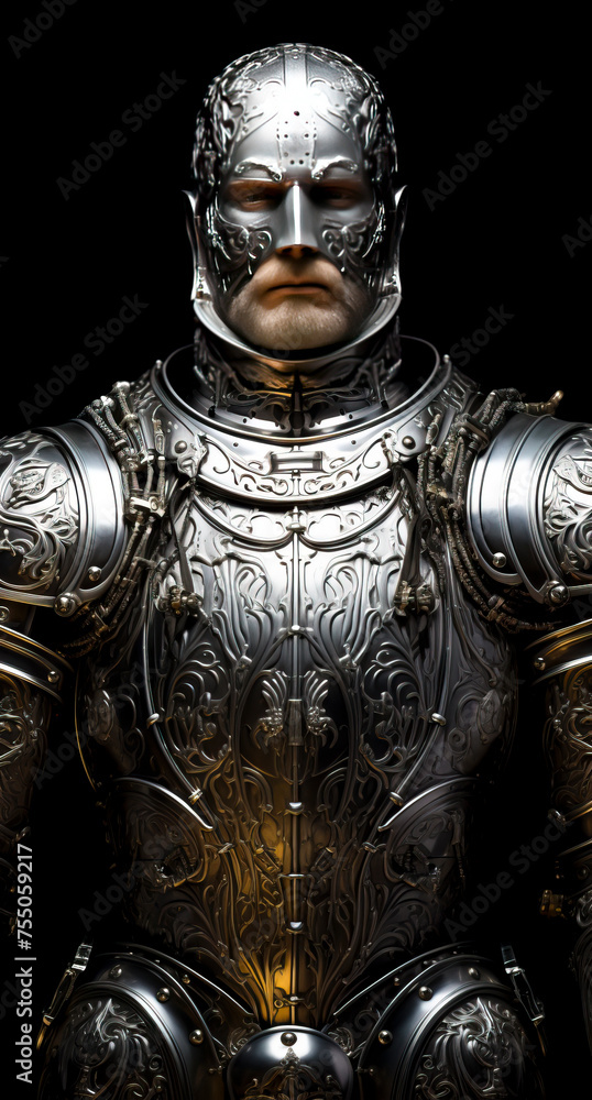 The Chronicles of the Silver Armored Knight: A Visual Exploration of Historical Aesthetics from a High-Angle Perspective, created with Generative AI technology The Chronicles of the Silver Armored Knight: A Visual Exploration of Historical Aesthetics from a High-Angle Perspective, created with Generative AI technology