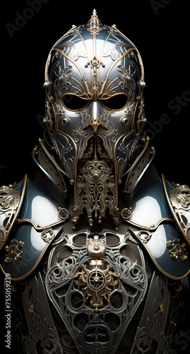 The Silver Knight: A Historical Aesthetic Exploration of an Armored Man from the Past, created with Generative AI technology