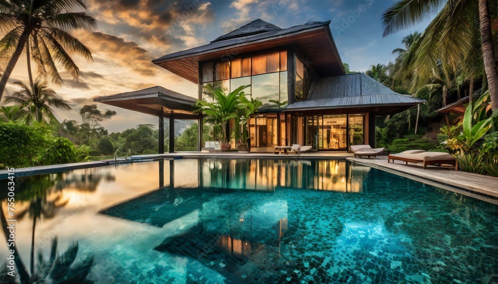 Modern Tropical Villa in the Jungle on Bali