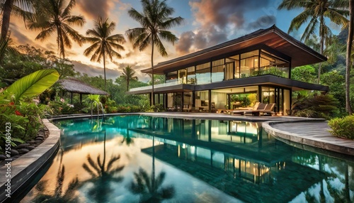 Modern Tropical Villa in the Jungle on Bali © Niklas
