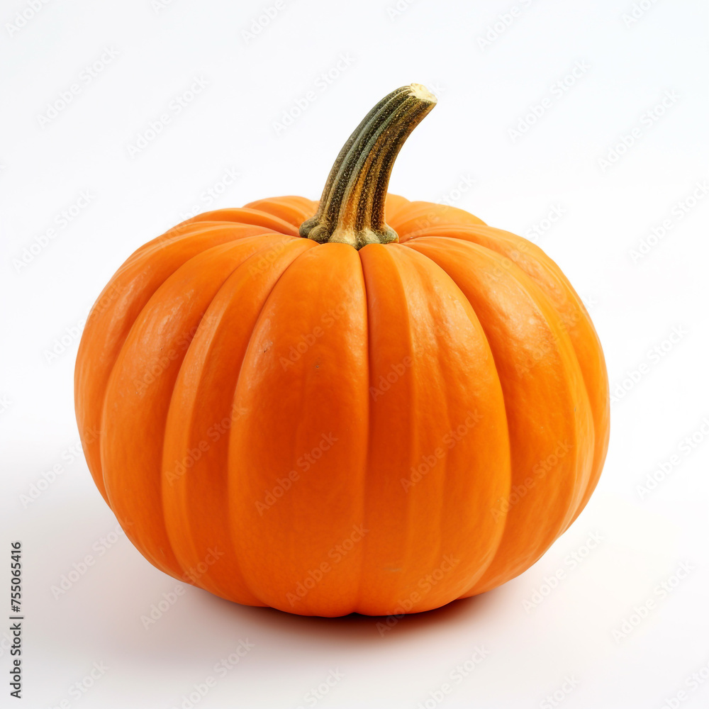 Obraz premium pumpkin on a white background сreated with Generative Ai