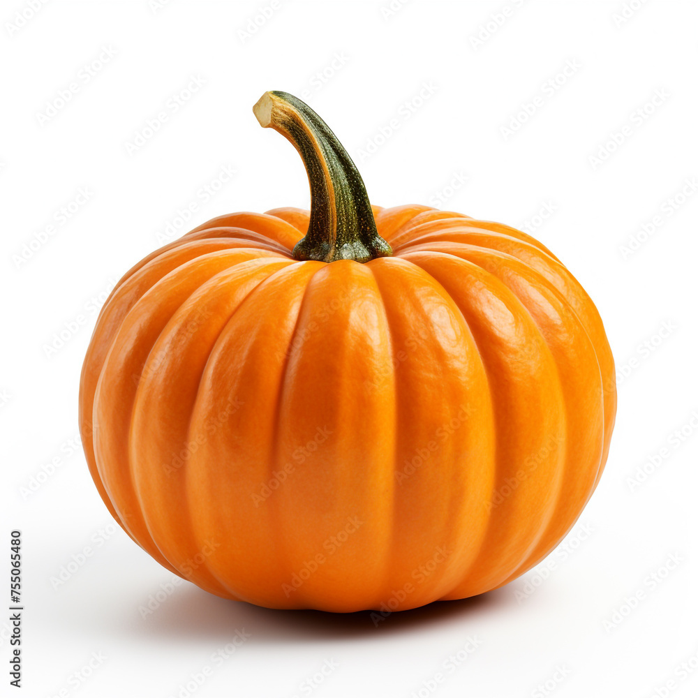 Obraz premium pumpkin on a white background сreated with Generative Ai