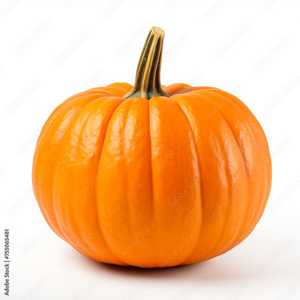 Obraz premium pumpkin on a white background сreated with Generative Ai