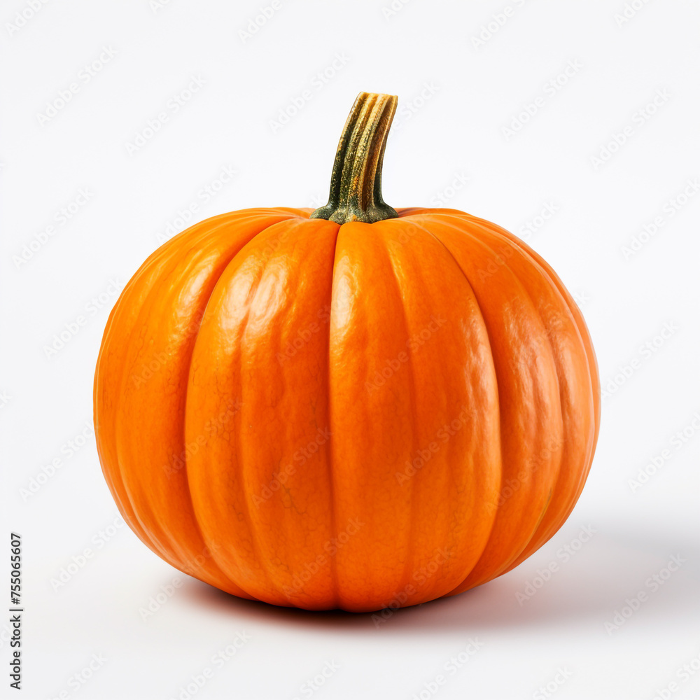 Obraz premium pumpkin on a white background сreated with Generative Ai