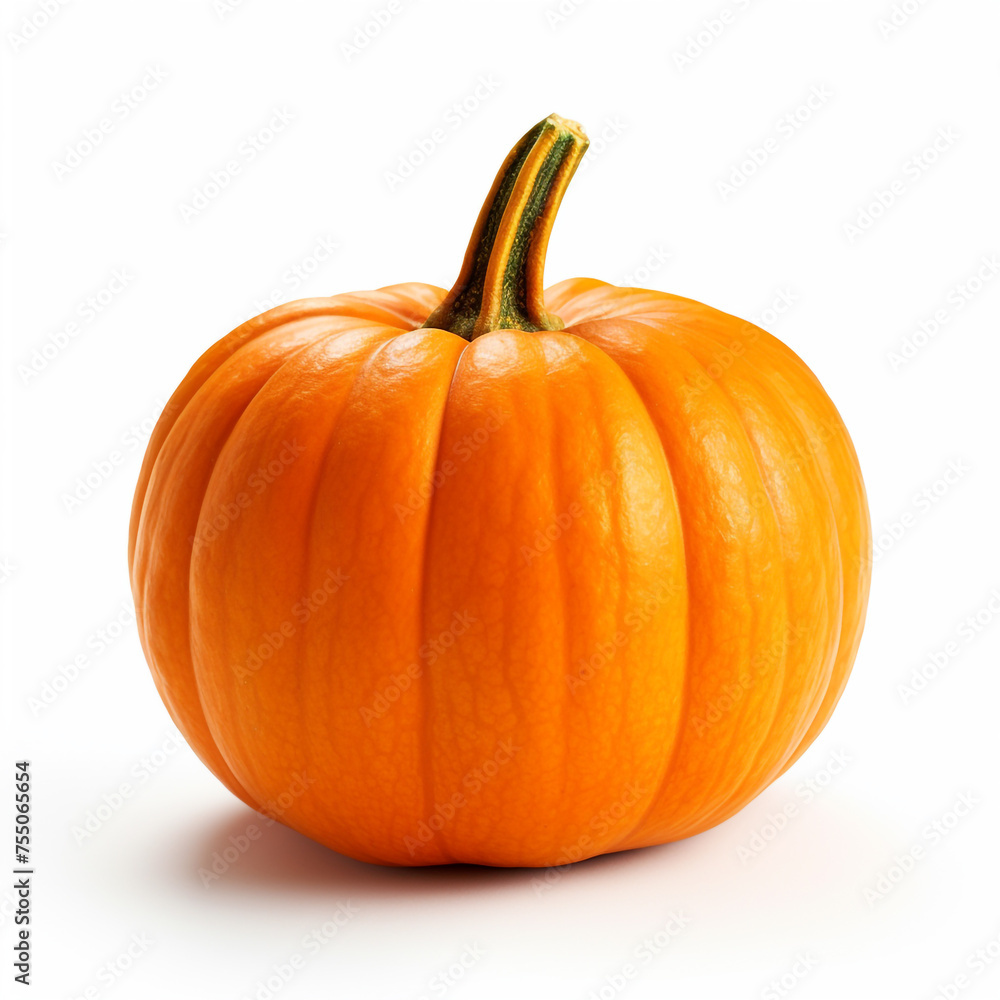 Obraz premium pumpkin on a white background сreated with Generative Ai