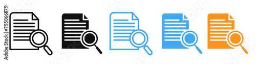 Case studies icon mark in filled style