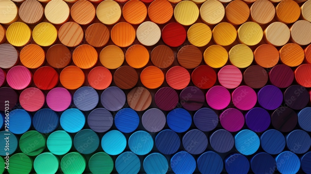 rainbow wooden circles background rainbow wooden circles background
