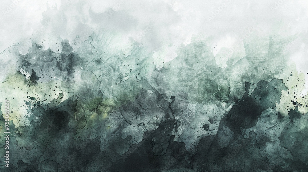 Obraz premium Black and Pista watercolor texture