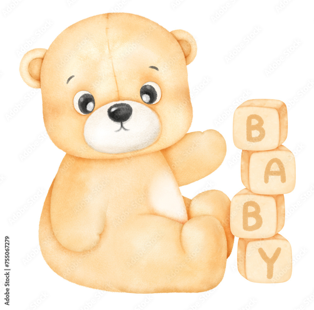 Fototapeta premium cute bear cartoon