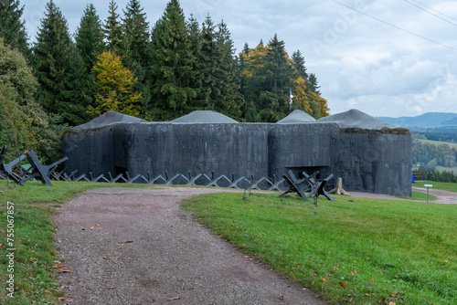 oberirdischer Schutzbunker in Tschechien