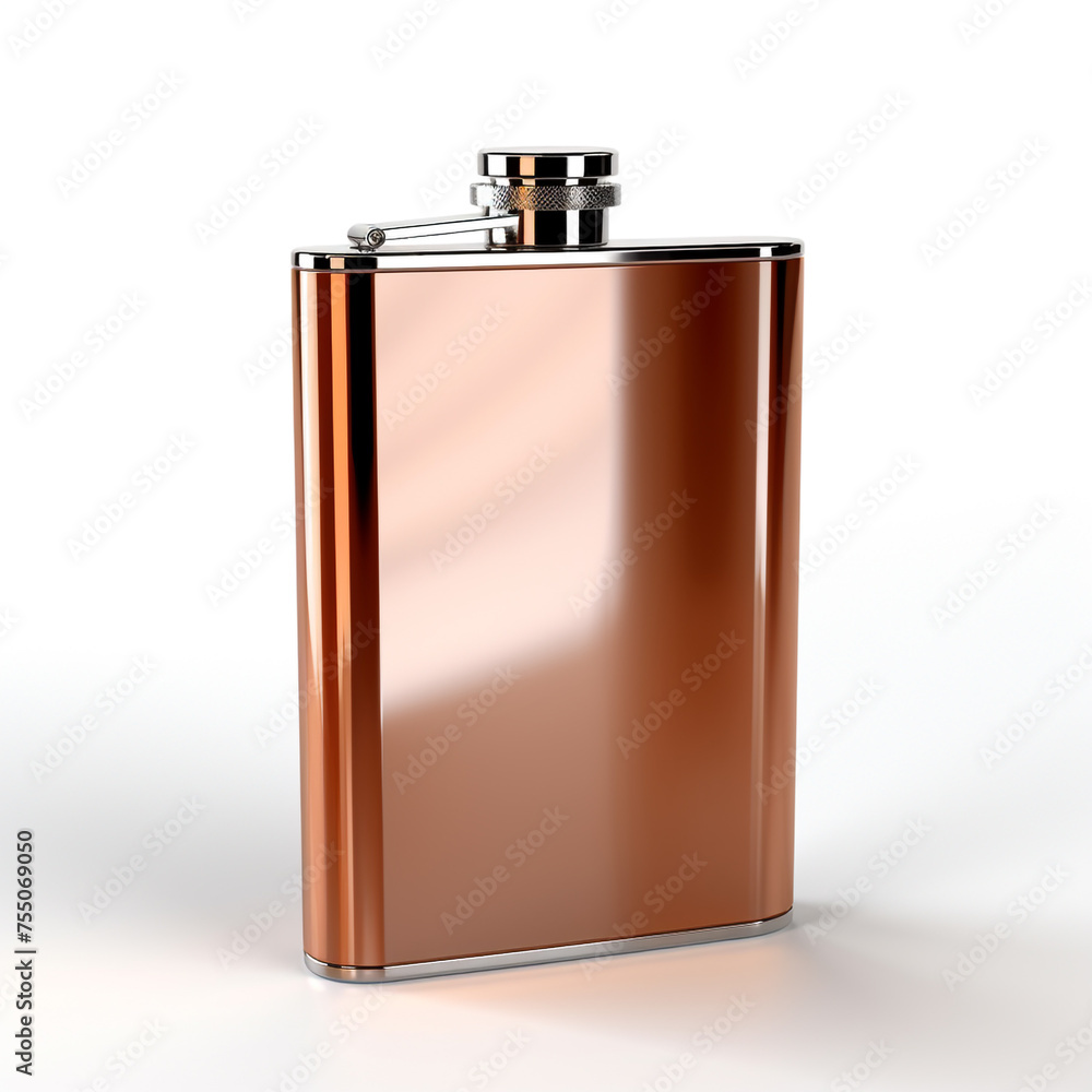 flask on a white background сreated with Generative Ai flask on a white background сreated with Generative Ai