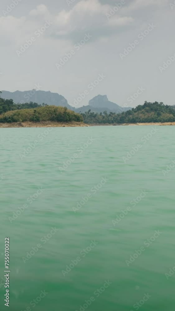 Beautiful KhaoSok Lake as seen from a boat Beautiful KhaoSok Lake as seen from a boat