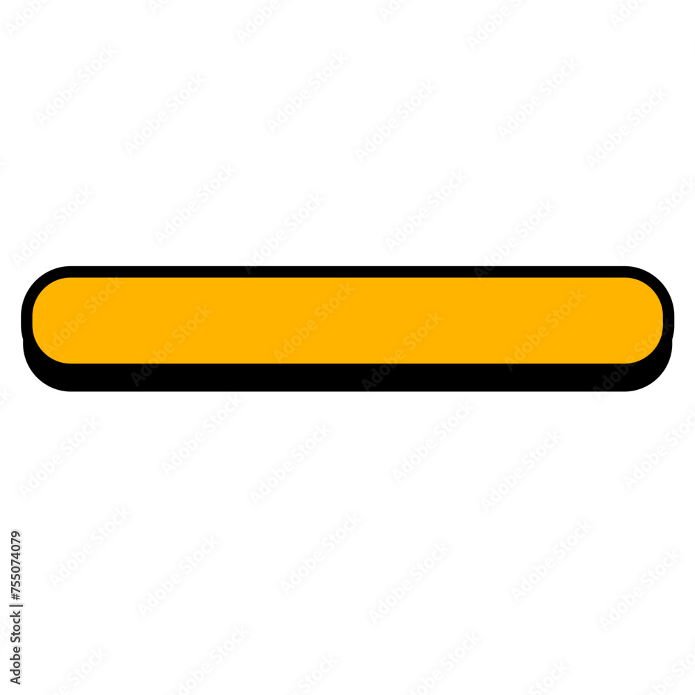 comic yellow button with shadow comic yellow button with shadow