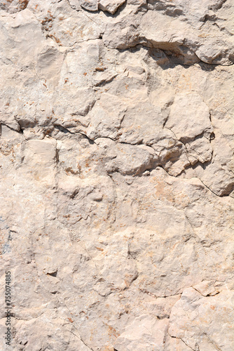 Stone surface detail on a sunny day