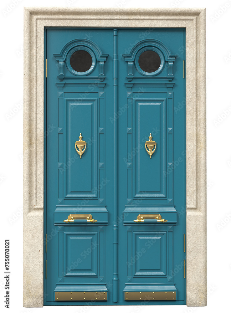 Entrance classic doors for the house