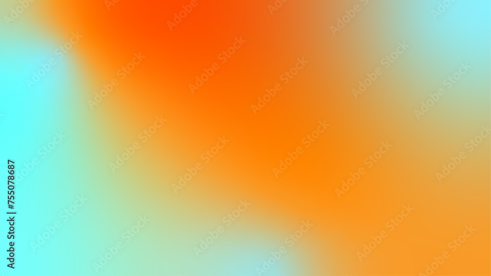Abstract soft gradient background vibrant orange and turquoise light blue shaded effect Abstract soft gradient background vibrant orange and turquoise light blue shaded effect