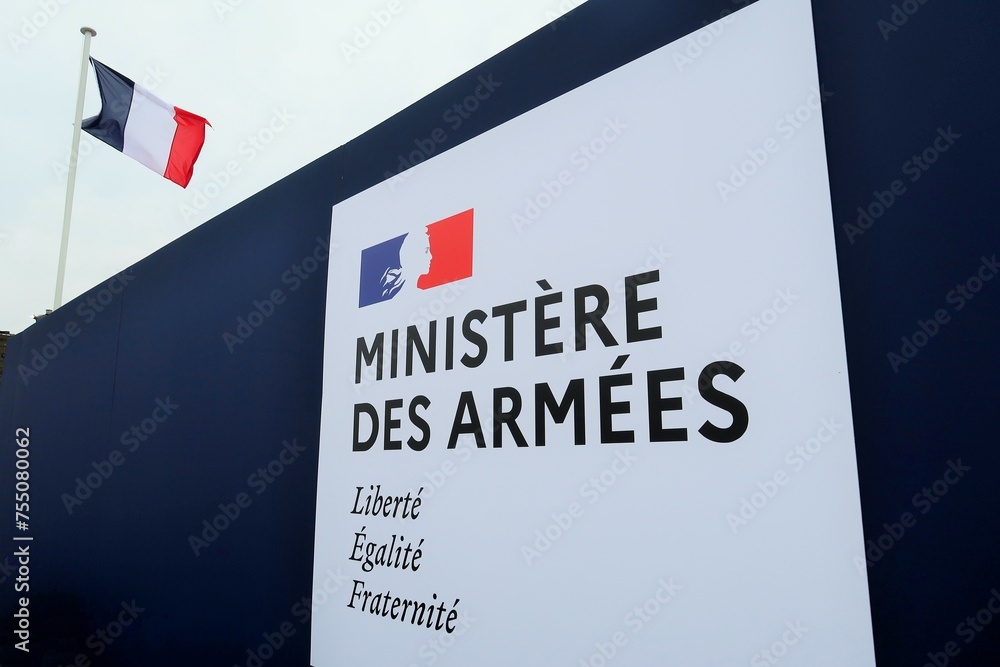 Minarm Foto de Logo du Ministère des Armées français, avec la devise de la ...
