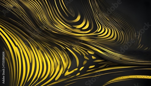 Abstract gaming black and yellow gradient background wallpaper., figures, vibrant colors