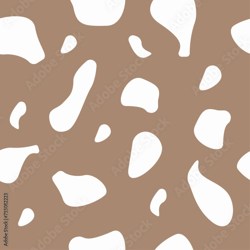 Seamless patterns in pastel color. Abstract stone forms. Vector illustration. 