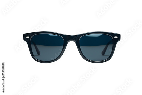 Black sunglasses isolated on transparent background With clipping path.3d rendering