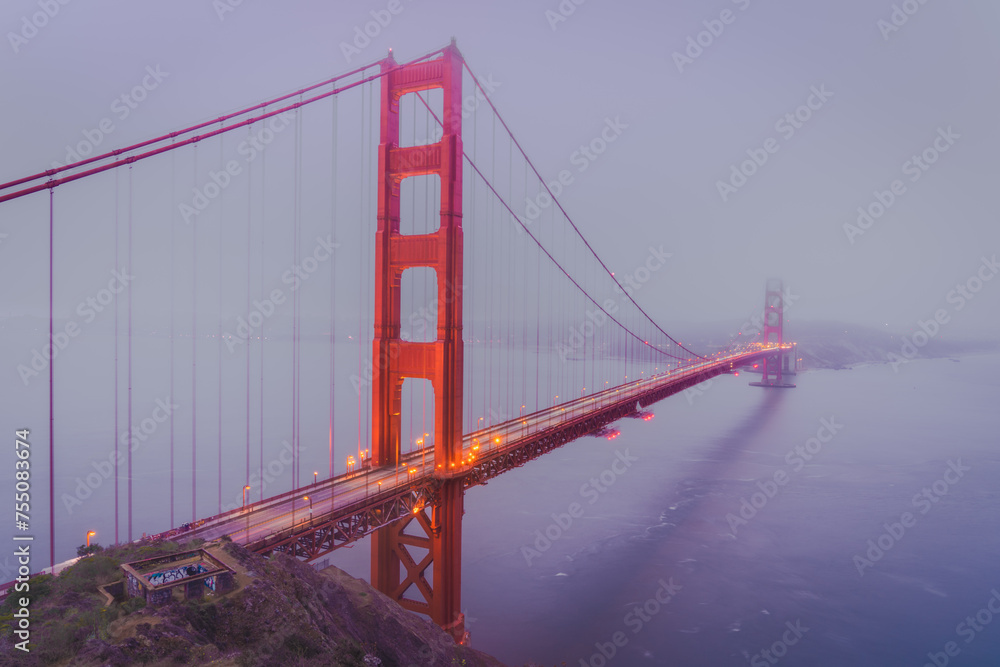 Illuminated Golden Gate Illuminated Golden Gate