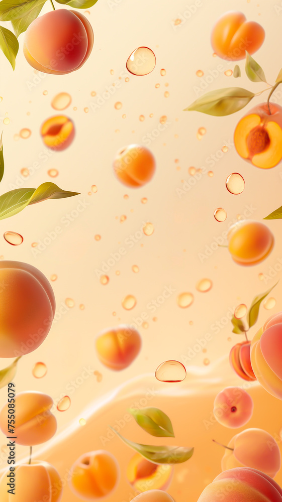 Blurred Peach background for drinks product Blurred Peach background for drinks product