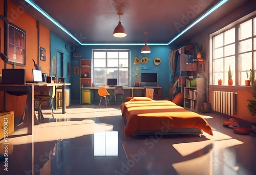 interior of hotel room