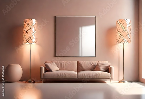 modern living room with sofa