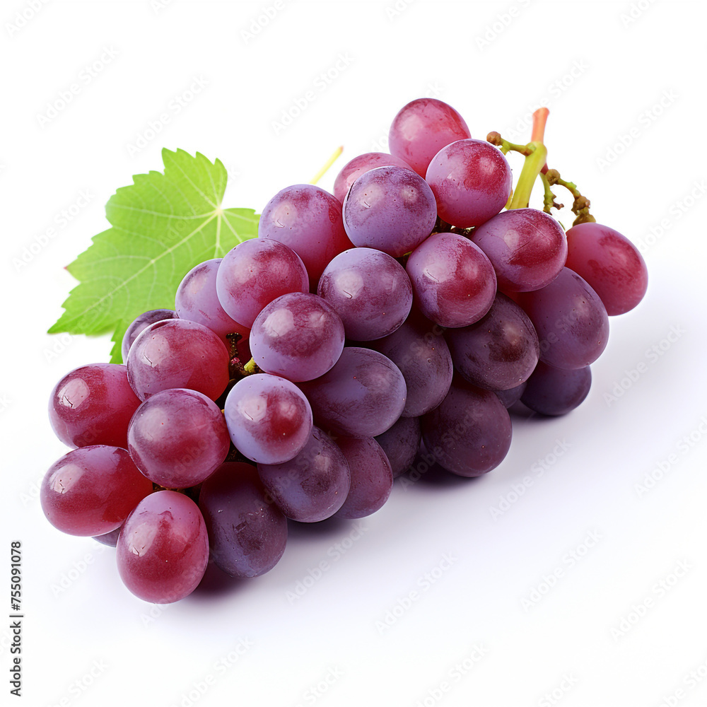 grapes, white background, professional photo сreated with Generative Ai grapes, white background, professional photo сreated with Generative Ai