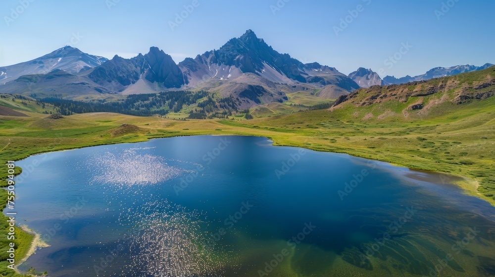 Majestic mountains and serene lakes, revealed in stunning clarity