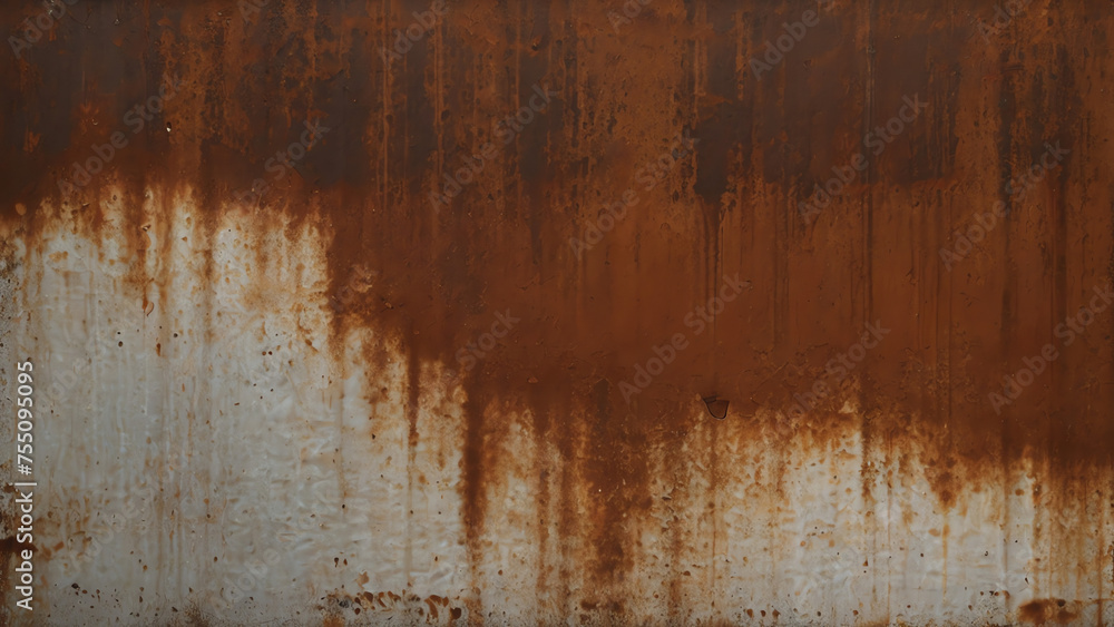 Naklejka premium Discovering Textural Oxidation: Grunge & Detailed Rust Iron, Set in Oxidized Metal