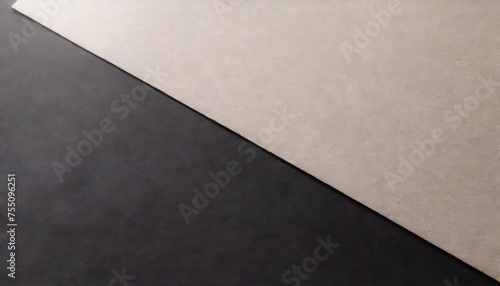 blank pale black or grey color gradation with dark tone paint on environmental friendly cardboard box paper texture background with space minimal style