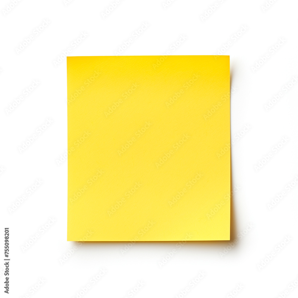 Yellow sticky post it note, white background, professional photo сreated with Generative Ai Yellow sticky post it note, white background, professional photo сreated with Generative Ai