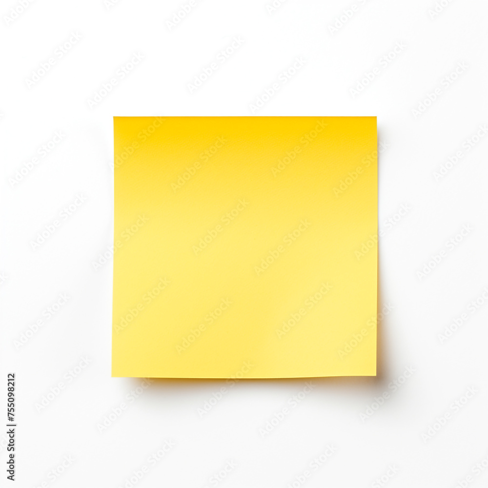 Yellow sticky post it note, white background, professional photo сreated with Generative Ai Yellow sticky post it note, white background, professional photo сreated with Generative Ai