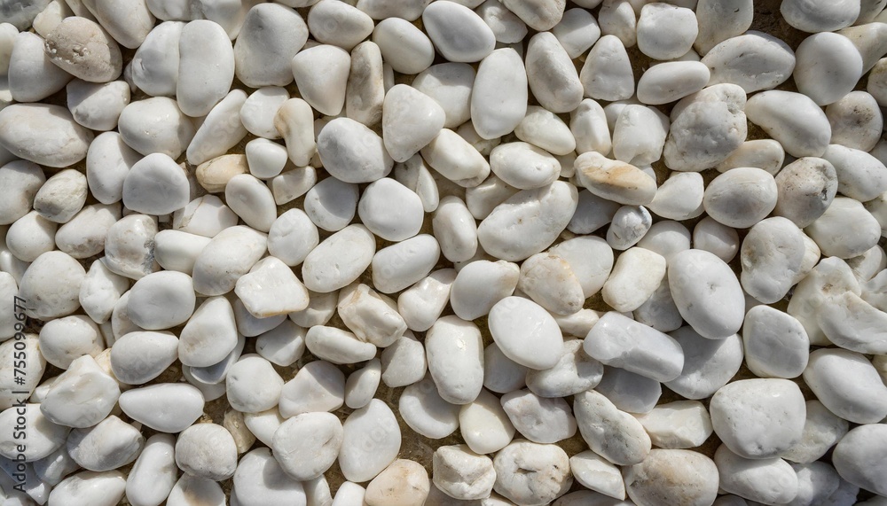 background of large amount of little well polished white stones