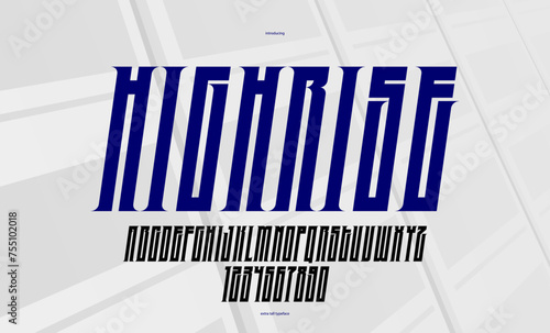 Luxury elegant tall italic vector font for logos and emblems, condensed modern letters typography alphabet in classic serif fashion style, beauty typeface, best for logos and emblems.