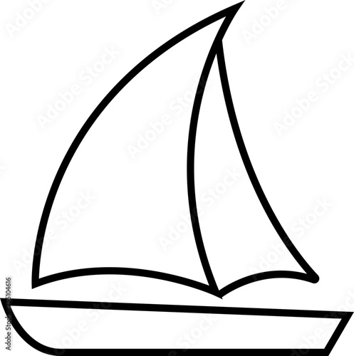 Sailboats vector For Print, Sailboats vector Clipart, Sailboats , Black shape of a sailboat is in a side view, isolated on transparent background, Sea yachts. Extreme lifestyle. used for mobile app.