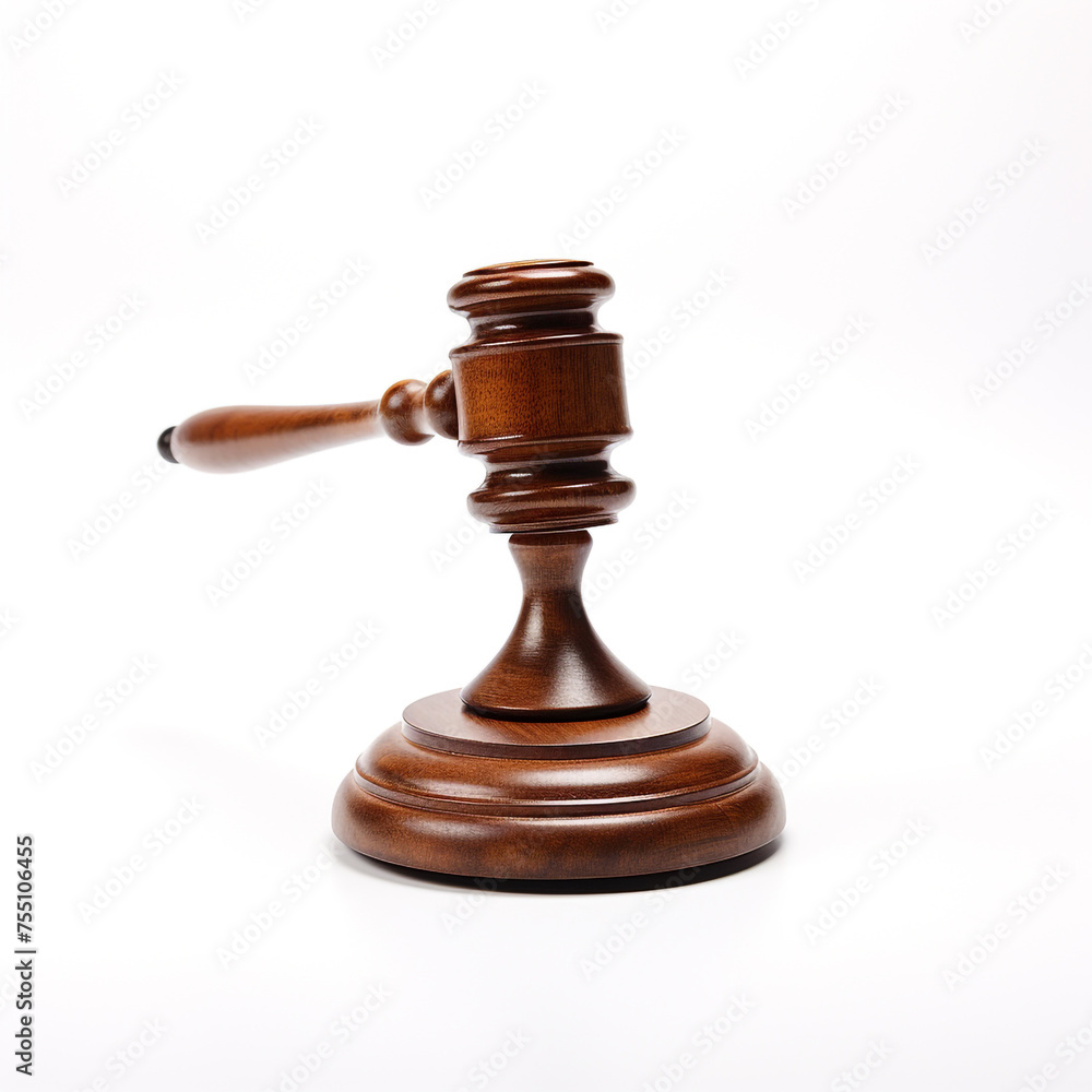 court gavel white background, professional photo сreated with Generative Ai court gavel white background, professional photo сreated with Generative Ai