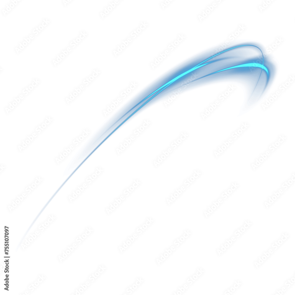 Obraz premium Abstract light lines of movement and speed. Light blue ellipse. Brilliant galaxy. Glowing podium. Space tunnel. Light everyday glowing effect. semicircular wave, light vortex wake. Bright spiral. PNG.