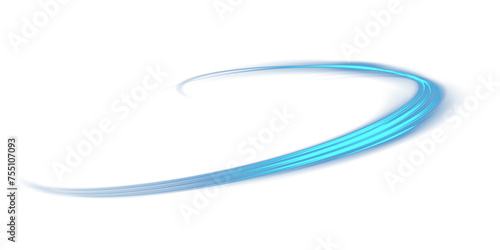 Abstract light lines of movement and speed. Light blue ellipse. Brilliant galaxy. Glowing podium. Space tunnel. Light everyday glowing effect. semicircular wave, light vortex wake. Bright spiral. PNG.