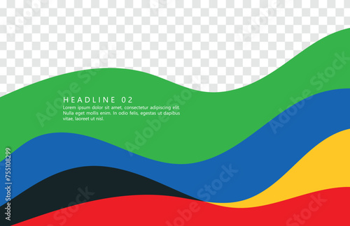 Abstract multicolored background. Vector graphics for design. Waves, texture.