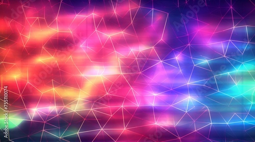 Abstract holographic background. Generative AI