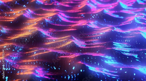 Abstract holographic background. Generative AI