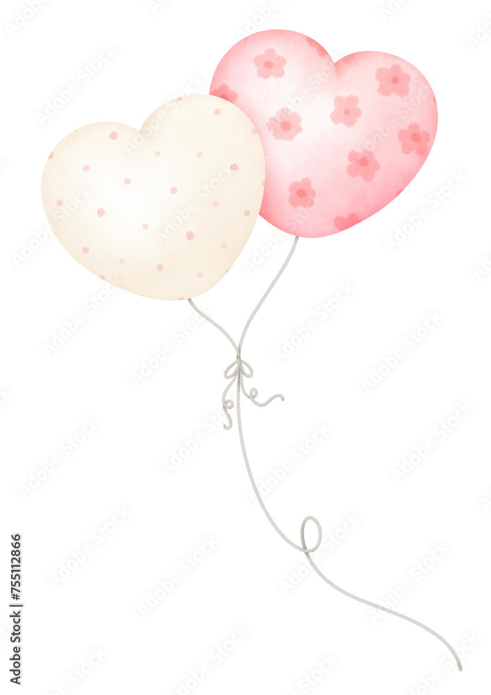 cute heart balloons