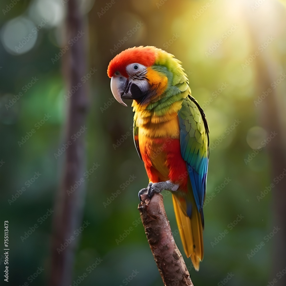 blue and yellow macaw