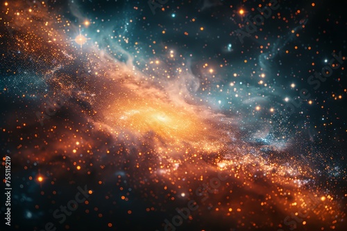 Star Cluster Glowing in Dark Nebula