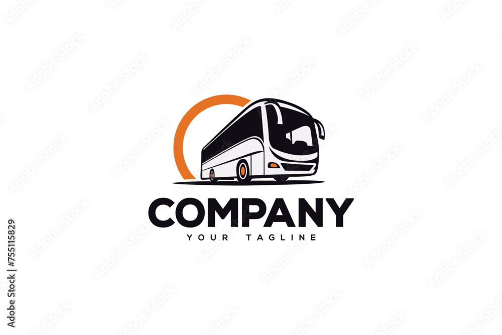 Bus Logo Design - Auto Logo Design- Transport Logo Design