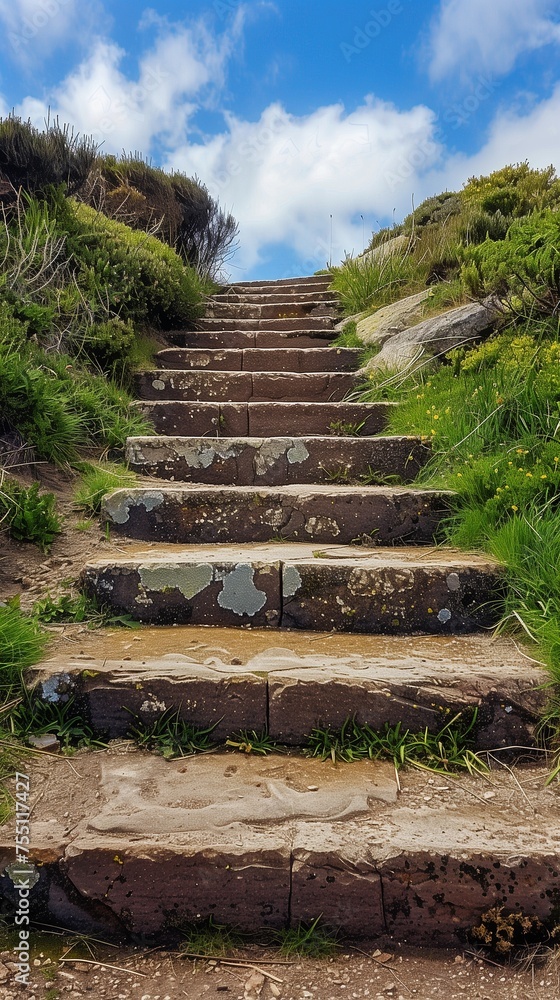 stairway going to the top of the hill,  stairway to heaven