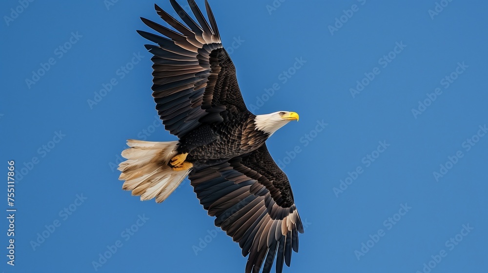 the bald eagle flying in the sky proudly, american bald eagle the bald eagle flying in the sky proudly, american bald eagle