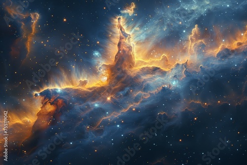 Impressive Star Cluster Illuminating the Sky